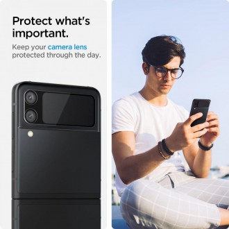 Spigen OPTIK.TR OBJEKTIV A FÓLIE FOTOAPARÁTU GALAXY Z Flip 3 ČERNÁ
