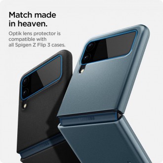 Spigen OPTIK.TR OBJEKTIV A FÓLIE FOTOAPARÁTU GALAXY Z Flip 3 ČERNÁ