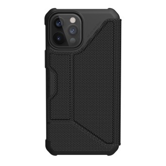 UAG Metropolis FIBRARMR - obudowa ochronna z klapką do iPhone 12 Pro Max (czarna)