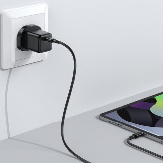 Joyroom Small Fast USB Type C PD Charger 25W UK Plug Black (L-P251)