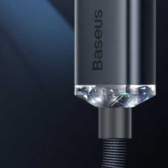 [RETURNED ITEM]  Baseus Crystal Shine Series kabel USB kabel pro rychlé nabíjení a přenos dat USB Typ A - Lightning 2.4A 1.2m fialový (CAJY000005)