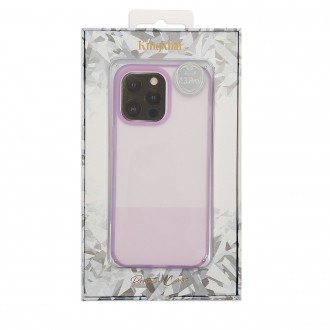 Kingxbar Plain Series case cover for iPhone 13 Pro silicone case purple
