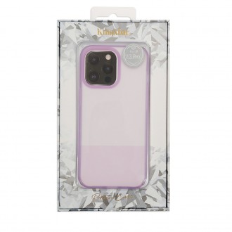 Kingxbar Plain Series case cover for iPhone 13 Pro Max silicone cover purple