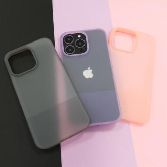 Kingxbar Plain Series case cover for iPhone 13 silicone cover gray