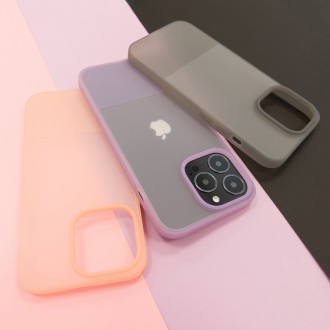 Kingxbar Plain Series case cover for iPhone 13 Pro silicone case gray