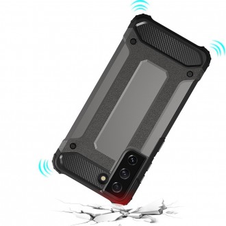 Hybrid Armor Case Tough Rugged Cover for Samsung Galaxy S22 Ultra black