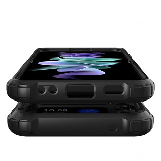 Hybrid Armor Case Tough Rugged Cover for Samsung Galaxy Z Flip 3 black