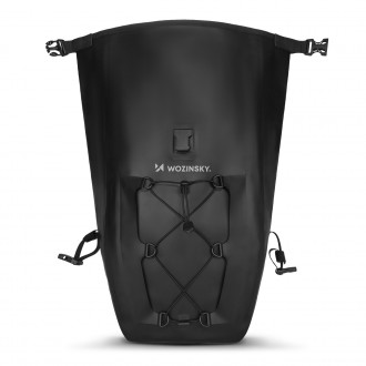 Wozinsky waterproof bicycle bag trunk pannier 25l black (WBB24BK)