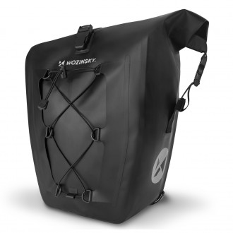 Wozinsky waterproof bicycle bag trunk pannier 25l yellow (WBB24YE)