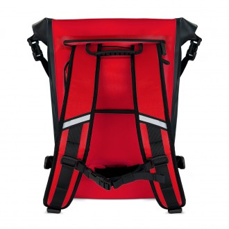 Wozinsky waterproof backpack for bicycle trunk bike bag 2in1 23l red (WBB31RE)