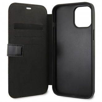 Etui BMW BMBKP13SPUCARTCBK iPhone 13 mini 5,4" czarny/black bookcase M Collection PU Carbon Stripe