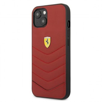 Ferrari FEHCP13SRQUR iPhone 13 mini 5,4&quot; červený/červený pevný obal Off Track Quilted