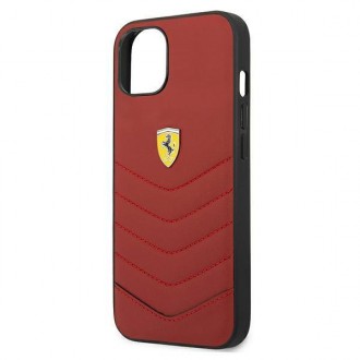 Ferrari FEHCP13SRQUR iPhone 13 mini 5,4&quot; červený/červený pevný obal Off Track Quilted