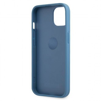 Guess GUHCP13S4GMRBL iPhone 13 mini 5,4&quot; modro/modrý pevný obal 4G s kroužkovým stojánkem