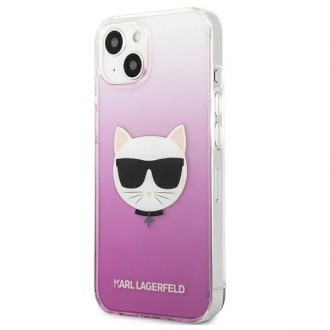 Karl Lagerfeld KLHCP13SCTRP iPhone 13 mini 5,4&quot; pevné pouzdro růžové/růžové Choupette Head