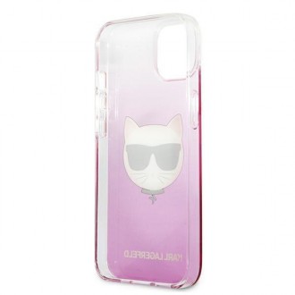 Karl Lagerfeld KLHCP13SCTRP iPhone 13 mini 5,4&quot; pevné pouzdro růžové/růžové Choupette Head