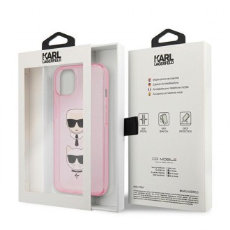 Karl Lagerfeld KLHCP13SKCTUGLP iPhone 13 mini 5,4" różowy/pink hardcase Glitter Karl`s & Choupette