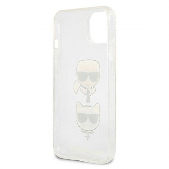 Karl Lagerfeld KLHCP13SKCTUGLS iPhone 13 mini 5,4" srebrny/silver hardcase Glitter Karl`s & Choupette