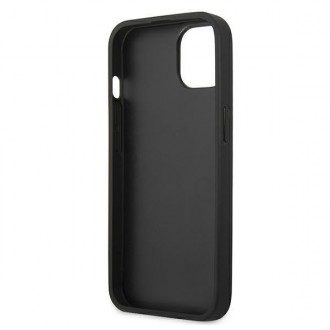 Karl Lagerfeld KLHCP13SPKMK iPhone 13 mini 5,4" czarny/black hardcase Leather Ikonik Karl`s Head Metal