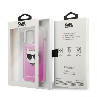 Karl Lagerfeld KLHCP13XCTRP iPhone 13 Pro Max 6,7" hardcase różowy/pink Choupette Head