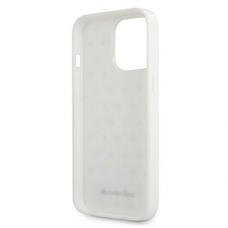 Mercedes MEHCP13LESPWH iPhone 13 Pro / 13 6,1" biały/white hardcase Silver Stars Pattern