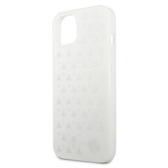 Mercedes MEHCP13MESPWH iPhone 13 6,1" biały/white hardcase Silver Stars Pattern