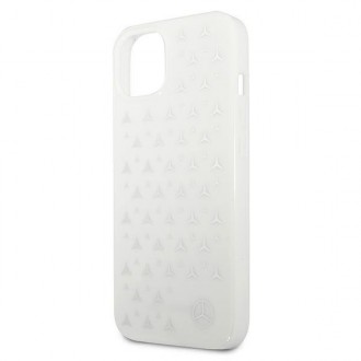 Mercedes MEHCP13MESPWH iPhone 13 6,1" biały/white hardcase Silver Stars Pattern