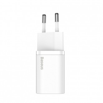 Baseus Super Si 1C fast wall charger USB Type C 25W Power Delivery Quick Charge white (CCSP020102)