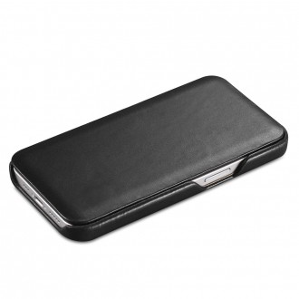 iCarer Curved Edge Vintage Folio Leather Case iPhone 13 Pro Black (RIX1303-BK)