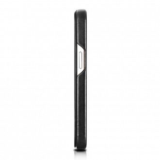 iCarer Curved Edge Vintage Folio Leather Case iPhone 13 Pro Black (RIX1303-BK)