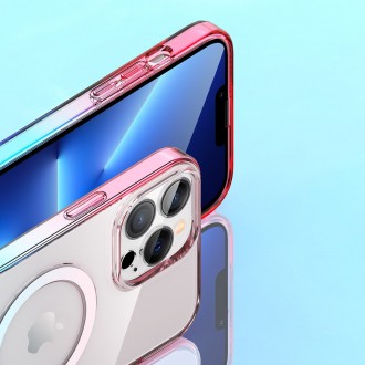 Kingxbar PQY Gradient Series Magnetic Case for iPhone 13 Pro Max Housing Clear Cover (MagSafe Compatible)