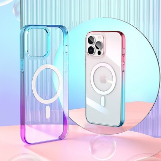 Kingxbar PQY Gradient Series Magnetic Case for iPhone 13 Cover Clear Cover (MagSafe Compatible)