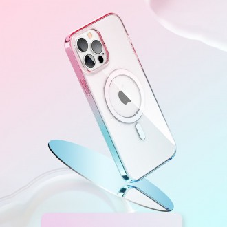 Kingxbar PQY Gradient Series Magnetic Case for iPhone 13 Cover Clear Cover (MagSafe Compatible)