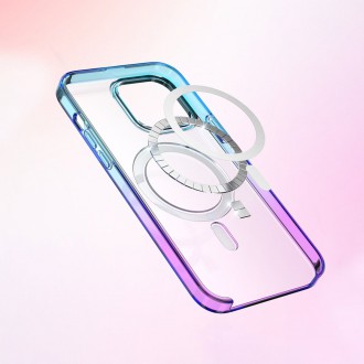Kingxbar PQY Gradient Series Magnetic Case for iPhone 13 Cover Clear Cover (MagSafe Compatible)
