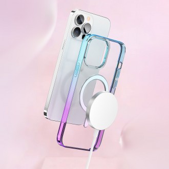 Kingxbar PQY Gradient Series Magnetic Case for iPhone 13 Cover Clear Cover (MagSafe Compatible)