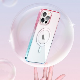 Kingxbar PQY Gradient Series Magnetic Case for iPhone 13 Cover Clear Cover (MagSafe Compatible)