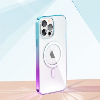 Kingxbar PQY Gradient Series Magnetic Case for iPhone 13 Cover Clear Cover (MagSafe Compatible)