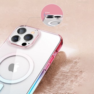 Kingxbar PQY Gradient Series Magnetic Case for iPhone 13 Cover Clear Cover (MagSafe Compatible)
