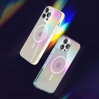 Kingxbar PQY Nebula Series Magnetic Case for iPhone 13 Pro Housing Clear Cover (MagSafe Compatible)