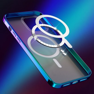 Kingxbar PQY Nebula Series Magnetic Case for iPhone 13 Pro Housing Clear Cover (MagSafe Compatible)