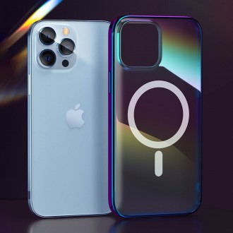 Kingxbar PQY Nebula Series Magnetic Case for iPhone 13 Housing Clear Cover (MagSafe Compatible)