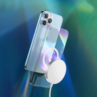 Kingxbar PQY Nebula Series Magnetic Case for iPhone 13 Housing Cover White (MagSafe Compatible)