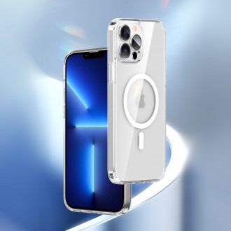 Kingxbar PQY Crystal Series Magnetic Case for iPhone 13 Pro Max Housing Clear Cover (MagSafe Compatible)