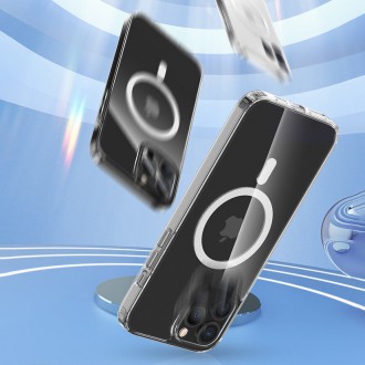 Kingxbar PQY Crystal Series Magnetic Case for iPhone 13 Pro Max Housing Clear Cover (MagSafe Compatible)