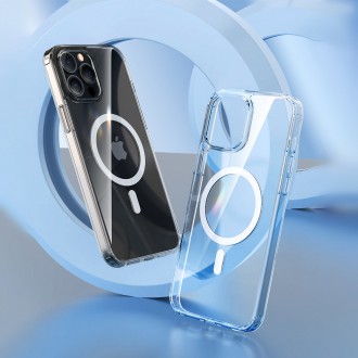 Kingxbar PQY Crystal Series Magnetic Case for iPhone 13 Housing Clear Cover (MagSafe Compatible)