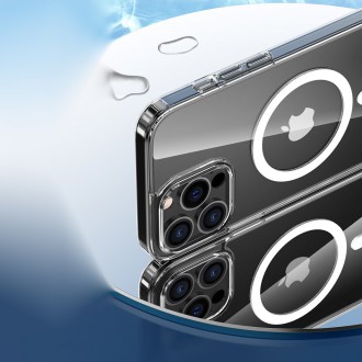 Kingxbar PQY Crystal Series Magnetic Case for iPhone 13 Housing Clear Cover (MagSafe Compatible)