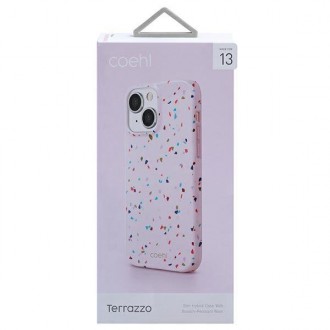 UNIQ etui Coehl Terrazzo iPhone 13 6,1" różowy/blush pink