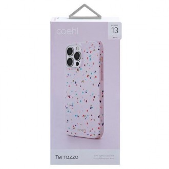 UNIQ etui Coehl Terrazzo iPhone 13 Pro / 13 6,1" różowy/blush pink