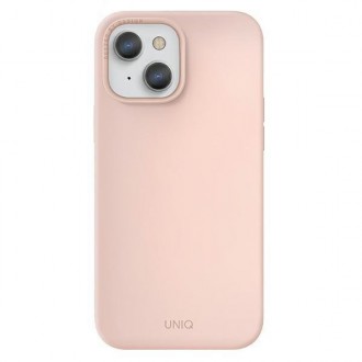 UNIQ etui Lino Hue iPhone 13 6,1" różowy/blush pink MagSafe