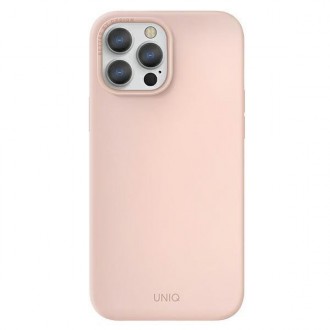 UNIQ etui Lino Hue iPhone 13 Pro / 13 6,1" różowy/blush pink MagSafe